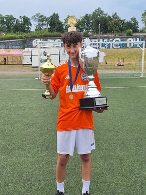 Kerem Turali (8E), schoss 4 Tore für die HGG Kerem_FTK_2025